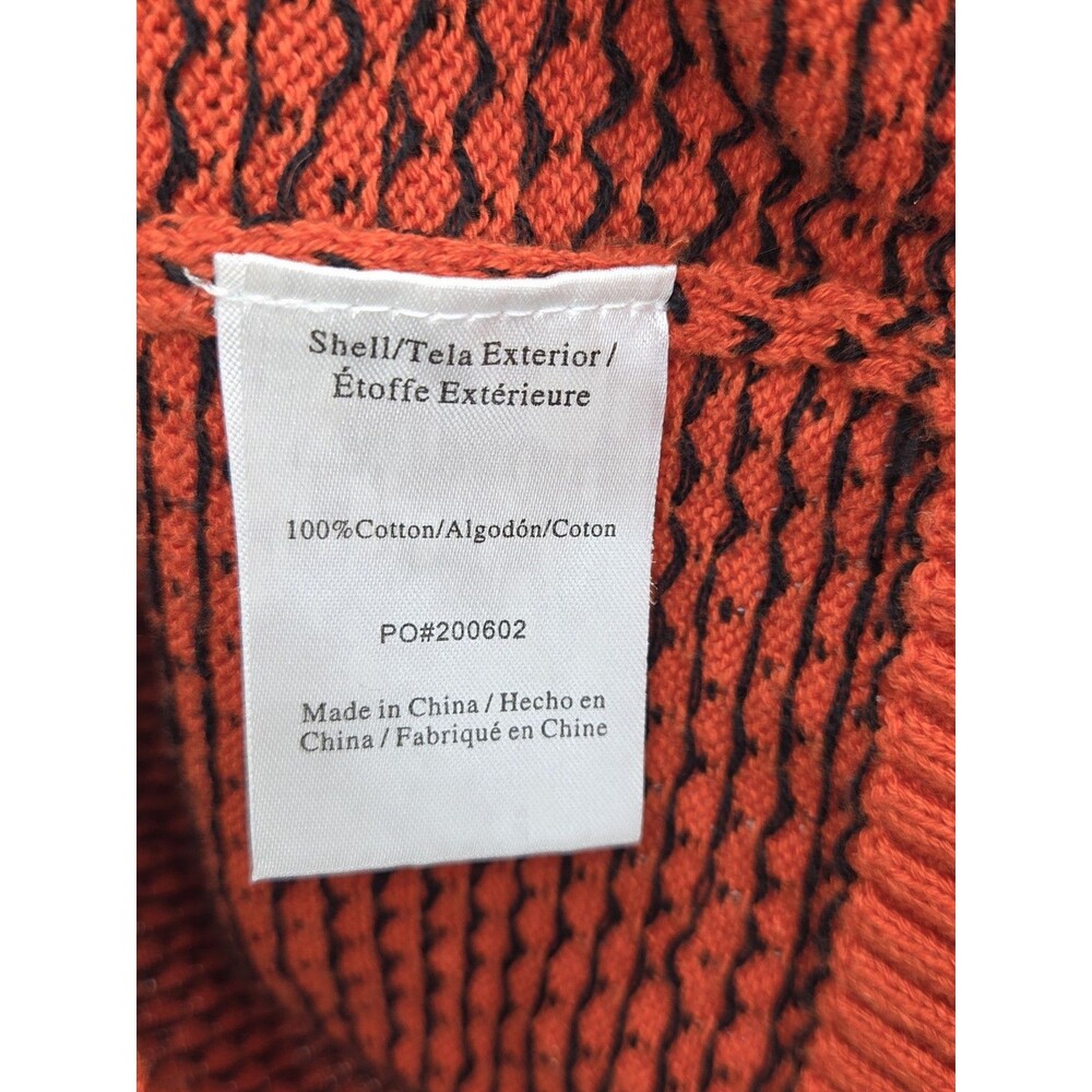 ModCloth Witchs Candy Cardigan Womens Small Orange Black Cat Halloween Fair Isle - Picture 4 of 4